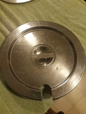 1 Carlisle Dura-Ware 7707CS 7 qt SS Slotted Cover Catering Foodservice USED