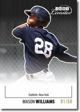 MASON WILLIAMS 2011 Just LIMITED Rookie Mint BLACK Parallel RC #/50