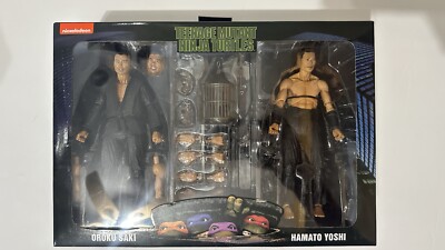 NECA TMNT 1990 Movie Shadow Warriors 2-Pack Hamato Yoshi and Oroku Saki Figures