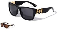Sunglasses Trendy Street Wear Dark Black Lens Rectangular UV400 Protection Rap