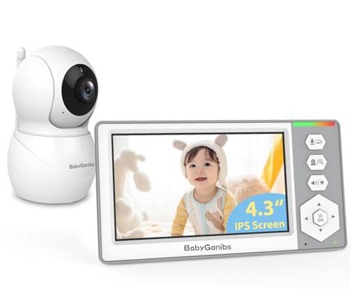 4.3-inch Baby Monitor with Camera, Audio, and 1000ft Range BG1049-image