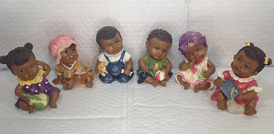 J.D. Yeatts and Sons - African American Babies, Set of 6 55926 A, B, C, D, E & F