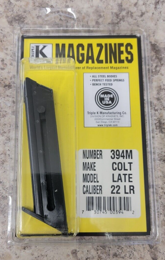 Colt Woodsman Challenger Huntsman Post War 22 LR 10Rd Triple K