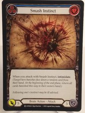 Smash Instinct Blue Pitch Rainbow Foil NM Unlimited Welcome to Rathe  FAB