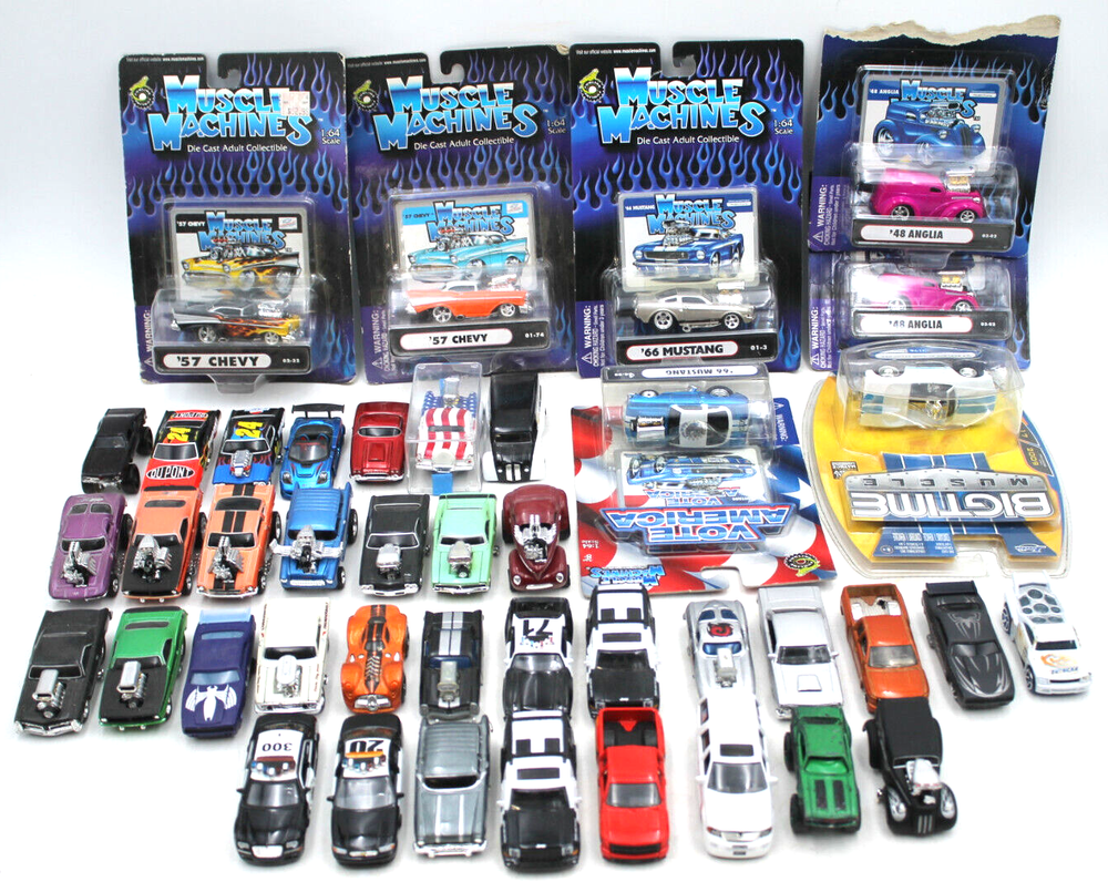 Vintage BIGTIME MUSCLE MACHINES Die Cast Cars Trucks Lot Collection Motorsports
