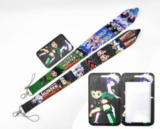 mix 10pcs Japanese anime Neck Strap Lanyard student Card Badge Holder
