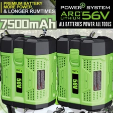 7.5Ah for EGO 56V Battery Lithium-ion PowerTools Lawn Mower Leaf Blower Chainsaw