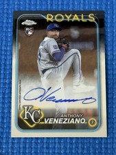 Anthony Veneziano 2024 Topps Chrome Rookie Autograph #RA-AV Royals