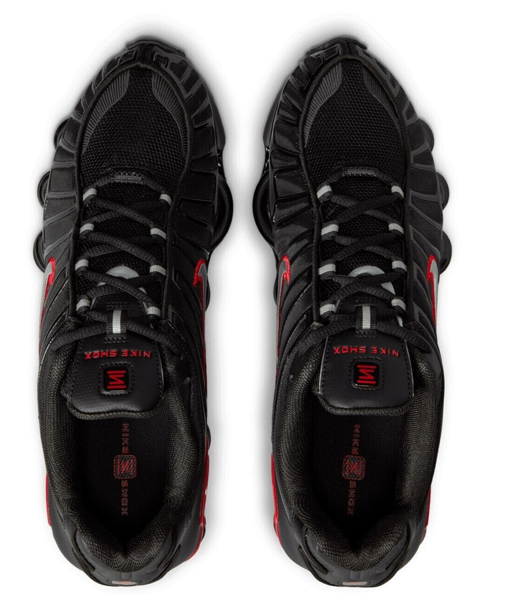 Size 13 - Nike Shox TL Black University Red for sale online | eBay