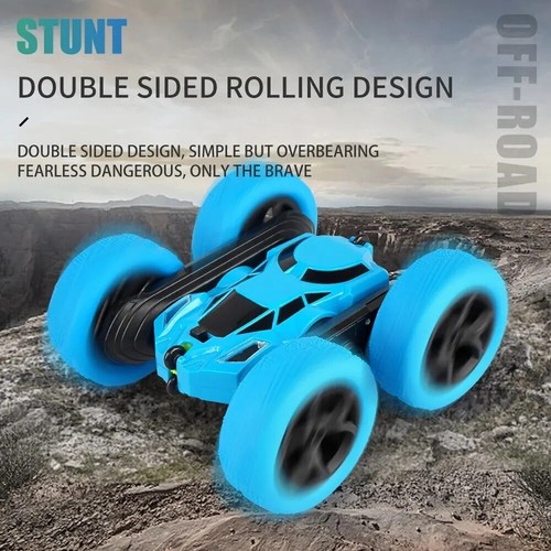 RC Stunt Car Double Sided 360° Rotate Remote Control Off-Road Buggy Flip Kid Toy - Picture 3 of 7