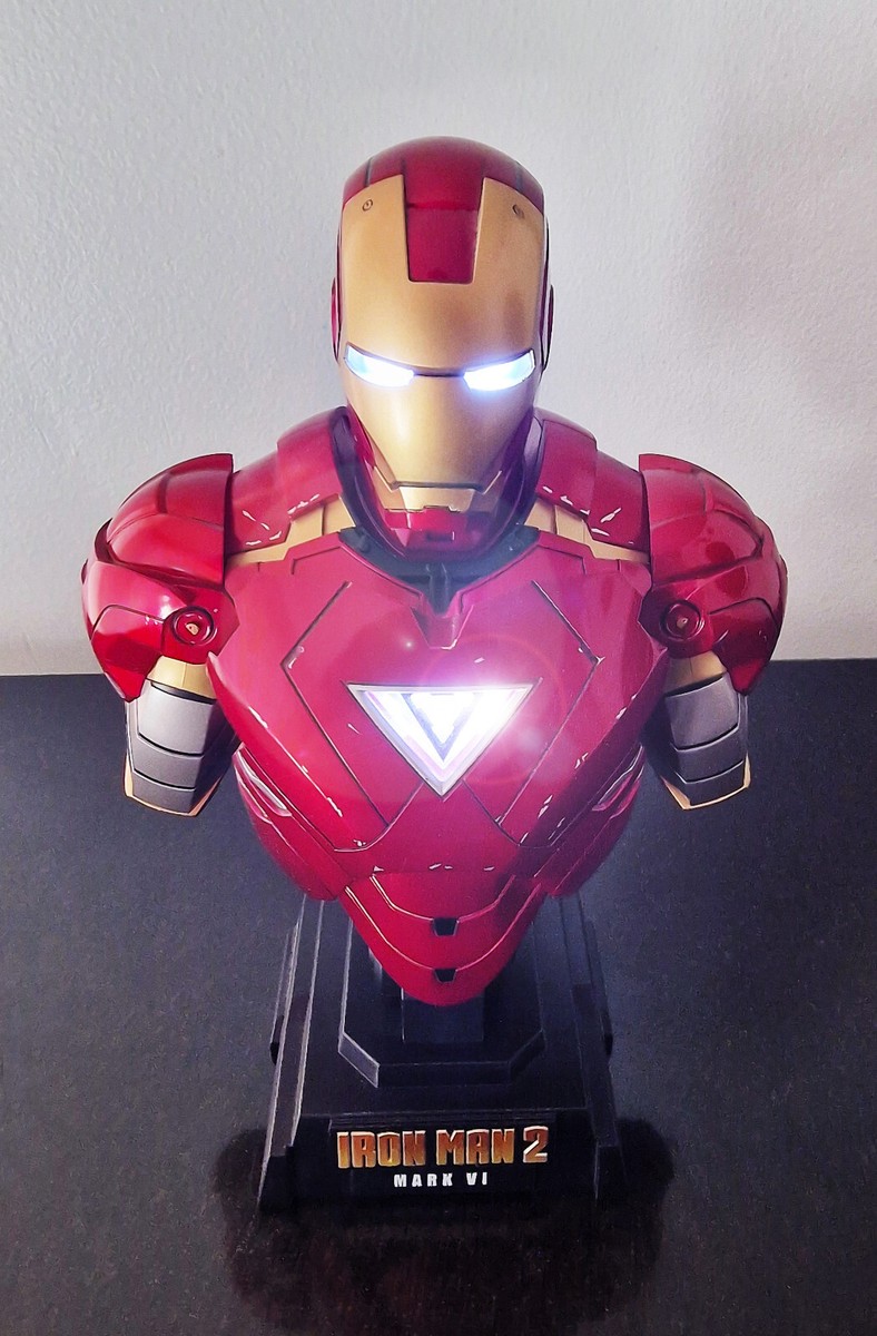 アイアンマン2 マークVI 1/4 BUST Hot Toys Iron Man 2 Mark VI Collectible Bust 1:4 scale | eBay