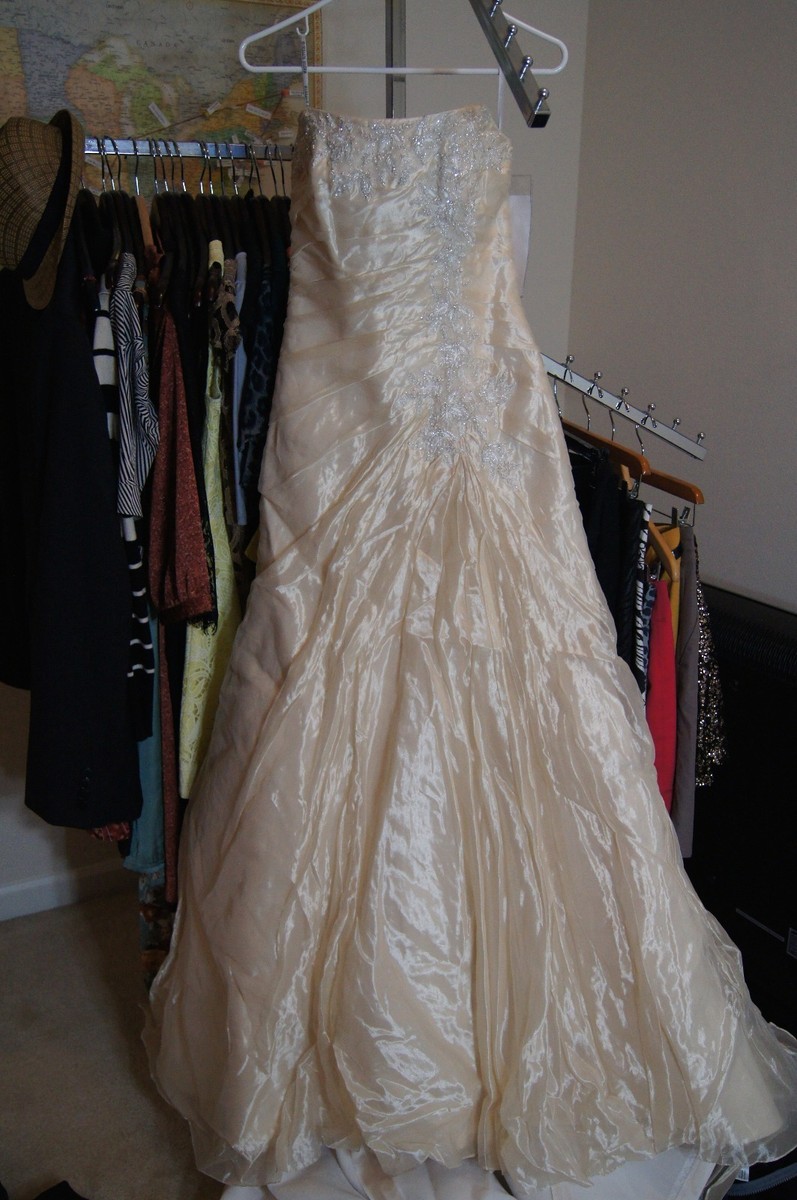 Maggie Sottero Wedding Dress, Size 8, in Champagne | eBay
