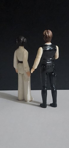 Vintage, Han Solo (Large Head) & Princess Leia, 1977 Kennner Star Wars, READ - Imagen 7 de 13