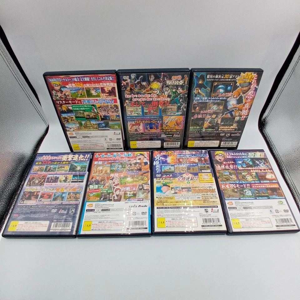 Naruto Set Hero Accelerator Spirits Lot 7 PS2 Playstation 2 Set Japanese CIB - Image 2 of 4