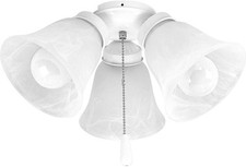 Progress Lighting AirPro 3-Light Ceiling Fan Light Kit Universal Pull Chain