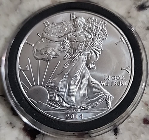 2014 American Silver Eagle Uncirculated 1oz .999 Fine Silver (A-9)