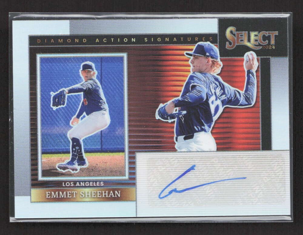 2024 Panini Select Emmet Sheehan -ES Diamond Action Signatures Auto TV2858
