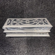 Hartford Ventilation Floor Register 4 x 12 Victorian Beige Vent Cover (3 Pack)