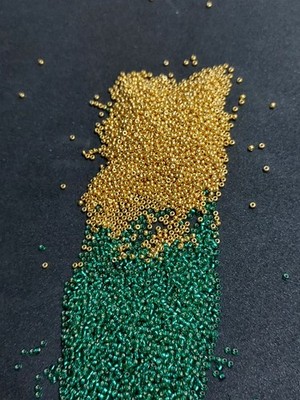 Luxury Emerald Gold Miyuki Seed Beads Mix 11/0 Schmuckherstellung Set DIY 20gr