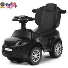 3 in 1 Ride on Push Car Toddler Stroller Sliding Car Black