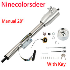 28 Gm Tilt Manual Floor Shift Steering Column With Key 9 Bolt Adapter 28 Gm Tilt Manual Floor Shift Steering Column With Key 9 Bolt Adapter