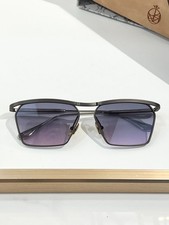 JACQUES MARIE MAGE BRESSON Double Rim Metal Sunglasses Blue Pink Lens 60-15-146