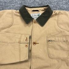 Vintage LL Bean Chore Coat Mens 2XL XXL Tan B...