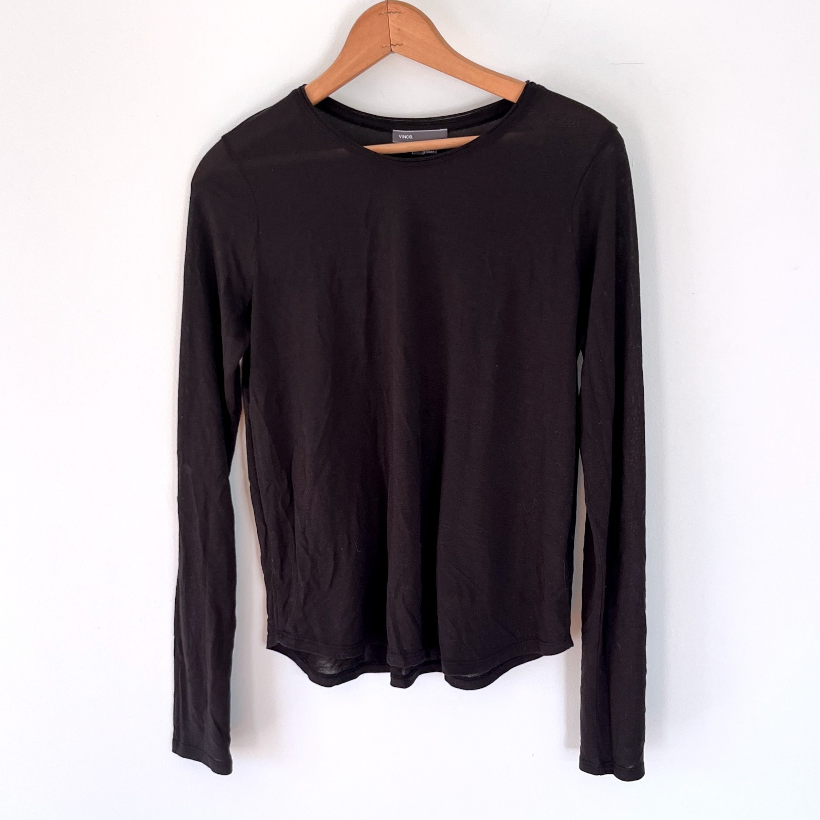 Vince Black Long Sleeve Sz Medium