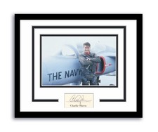 Charlie Sheen Autograph Signed 11x14 Framed Photo Hot Shots Top Gun Parody ACOA