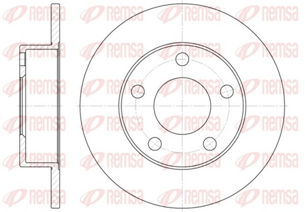 2X Remsa Bremsscheibe 6513.00 FüR B5 Vw 3B2 A4 8D2 Audi 3B3 3B5 Passat 3B6 245Mm-image