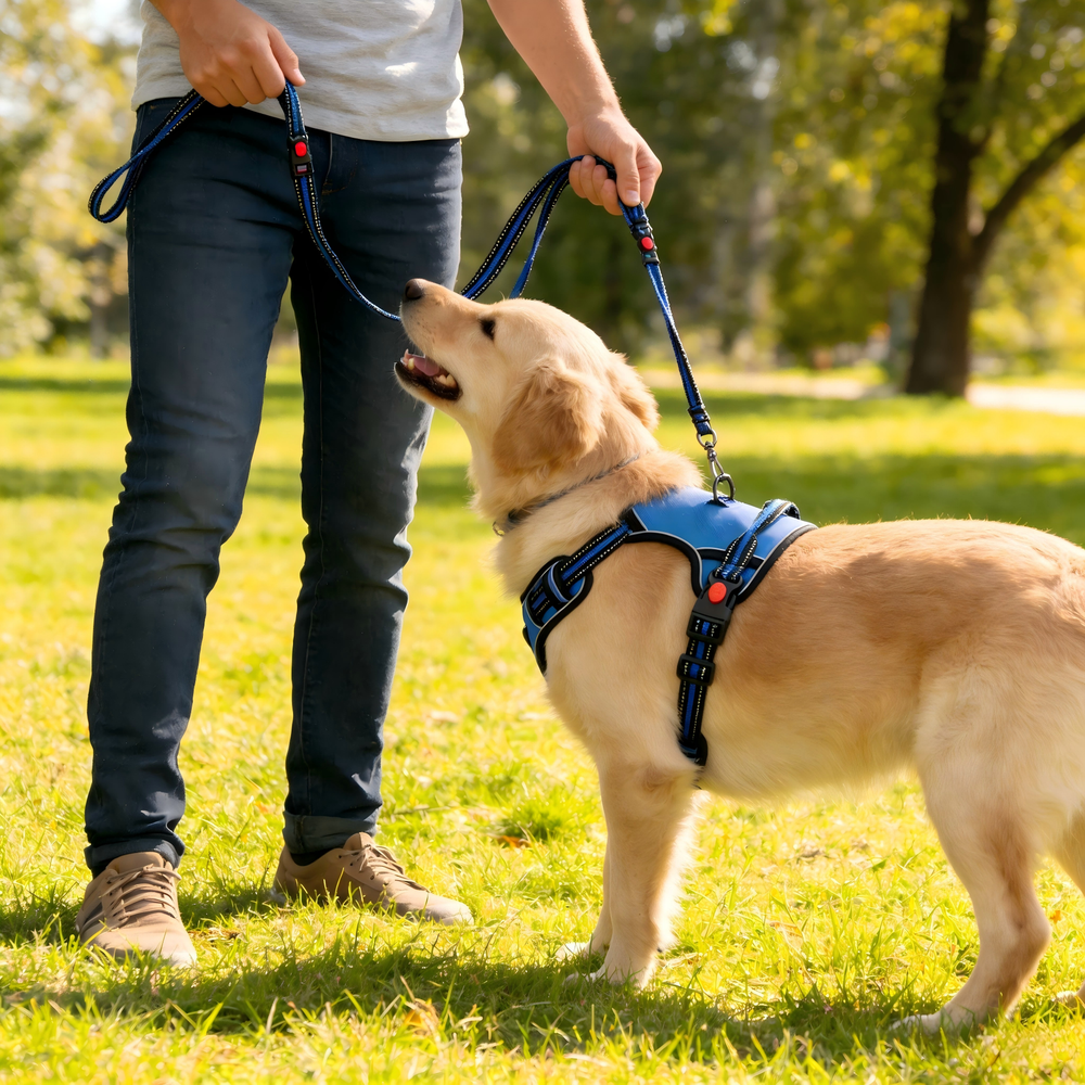 Dog Harness for Large Dogs No Pull Adjustable Vest w/ Leash Full Set