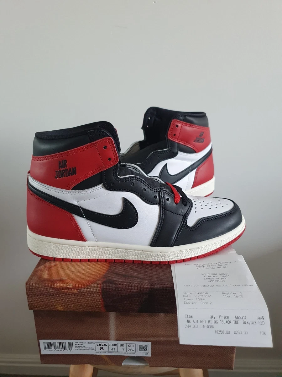Jordan 1 Retro OG High Black Toe Reimagined | eBay