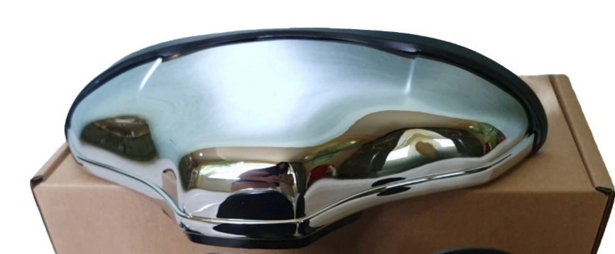 FANALINO LUCE TARGA POSTERIORE FIAT 500 EPOCA IN PLASTICA CROMATO con GUARNIZ - Immagine 1