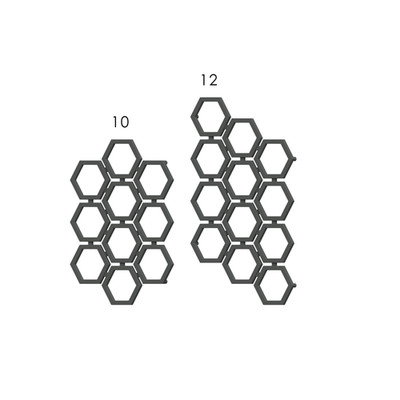 Plaster miodu Design Heizkörper Raumheizkörper Schwarz matt 5B