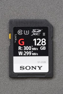 Sony 128GB SF-G Series UHS-II U3 Class 10 SDXC Memory Card