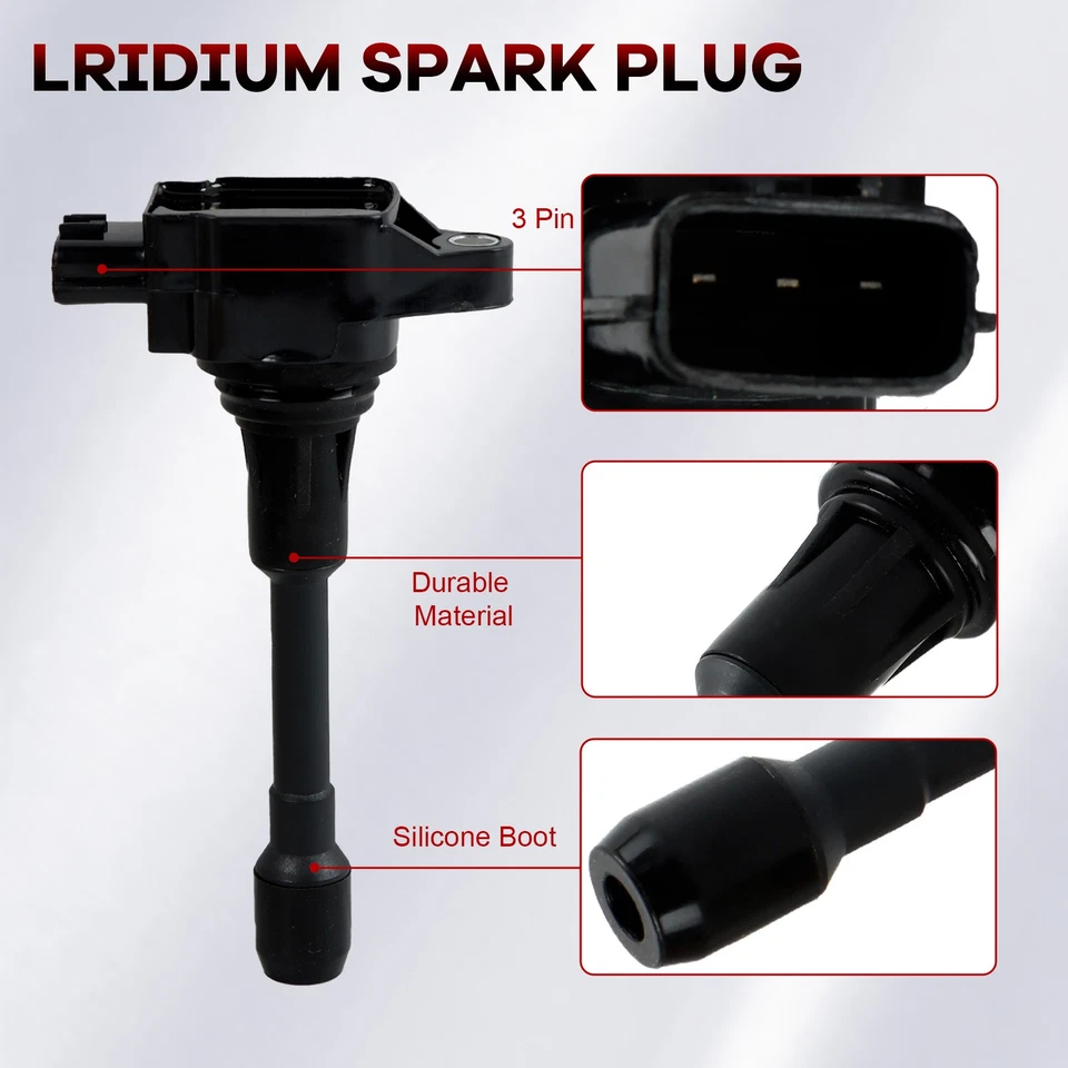 4Pcs Ignition Coils For 2007-2015 Nissan Sentra L4 1.8L 2.0L 2.5L Infiniti UF549 Foto 3 de 4