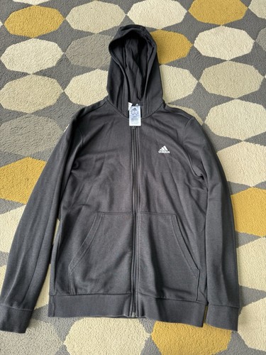 Adidas Boys Black Full Zip Sweatshirt - Picture 1 of 3