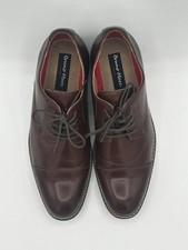 Bruno Marc Men's Classic Cap Toe Brown Oxford Classic Lace Up Dress Shoes 9