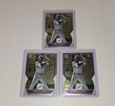 2023 Bowman Chrome Prospects Josue De Paula #BCP111 3 Card Lot