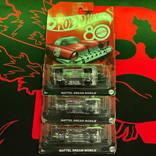Hot Wheels 80th Anniversary Mattel Dream Mobile Lot of 3