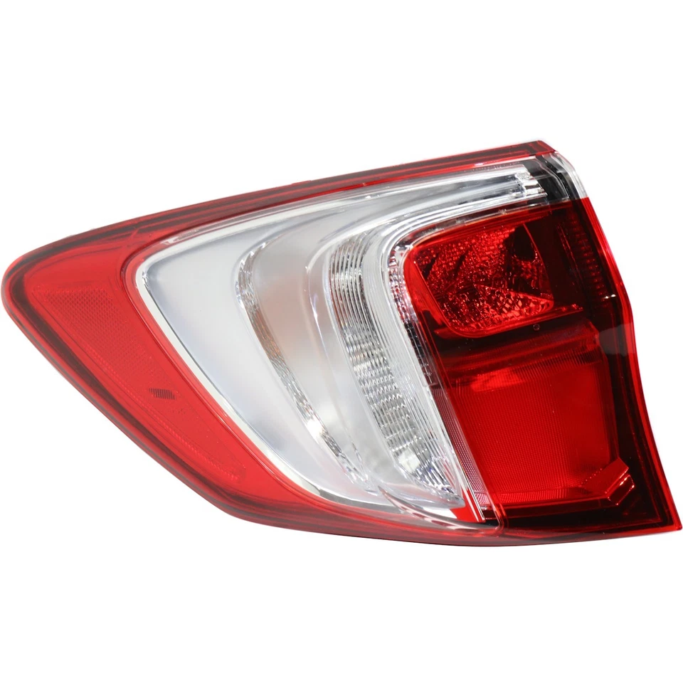 Juego de luces traseras para Acura RDX 2016-2018 izquierda interior y exterior transparente/rojo halógeno Foto 2 de 4