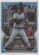 2023 Bowman Draft Chrome Sky Blue Refractor Jacob Gonzalez #BDC-167 19r6
