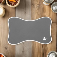 2pcs Pet Feeding Dog Bowl Mat Food Water Anti-Slip Placemat Floors Protecting