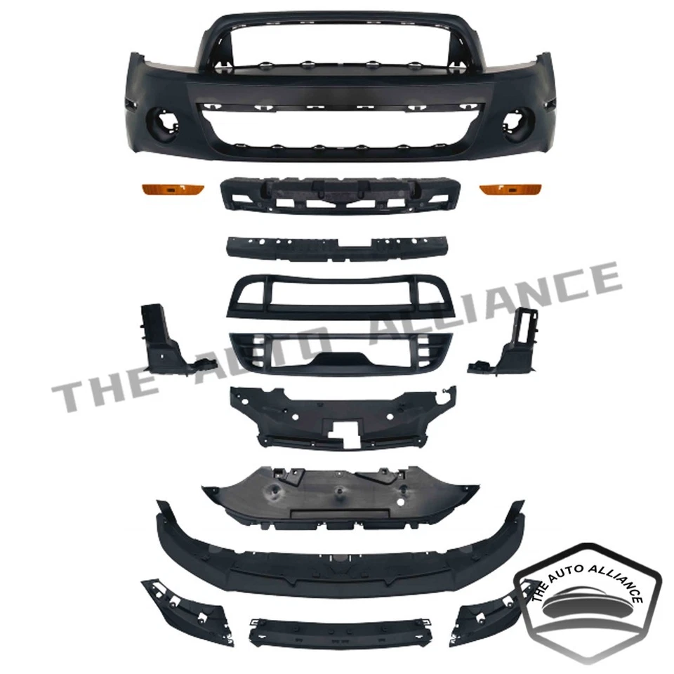 Parachoques delantero para Ford Mustang GT500 2010-2014 2010 conversión de estilo con rejilla Foto 2 de 4