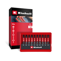 Original Einhell Impact-Bit-Set 10-Tlg. (50-Mm-Bits Ph/Pz/T/H, S2-Stahl, E 6.3 S