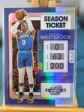 2021-22 Panini Contenders Optic Basketball Russel Westbrook Season Ticket Holo