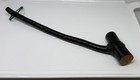 Vintage Irish Shillelagh Club Souvenir Good Luck Shamrock clovers 18" Blackthorn — photo 2