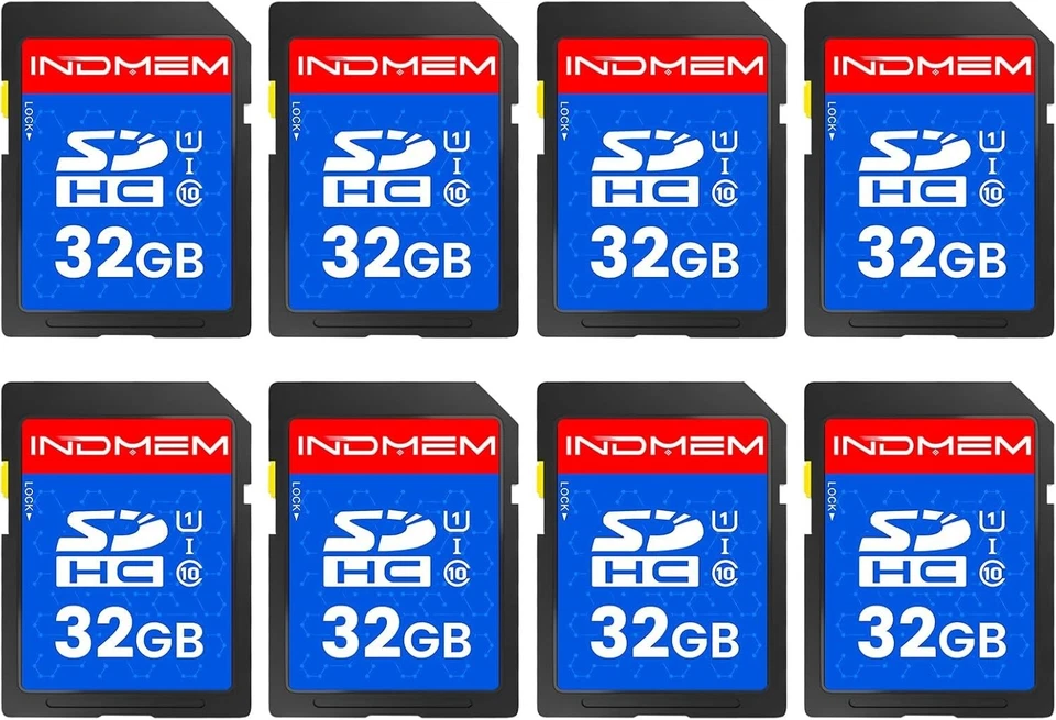 INDMEM 32GB Class 10 Flash Memory Cards - 8 Pcs - Image 3 of 4