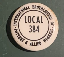 Brotherhood Of Iron Workers Local 384 Union Pinback Button