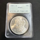 1881-S Morgan Silver Dollar PCGS Rattler MS65 PQ Gem!!!